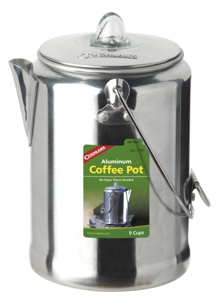 Coghlans Aluminium Percolator-Kaffee-Kanne, 9 Tassen