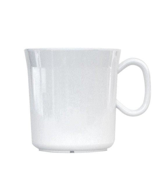 WA Melamine mug, 400 ml white