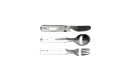 BasicNature Cutlery Biwak Trekking, 3 segments