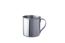 BasicNature Stainless steel mug, polished, 0,2 l