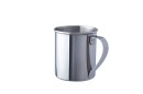 BasicNature Stainless steel mug, polished, 0,3 L