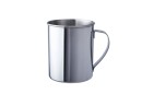 BasicNature Stainless steel mug, polished, 0,4 L