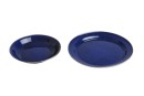 Origin Outdoors Enamel Plate, blue 26 cm flat