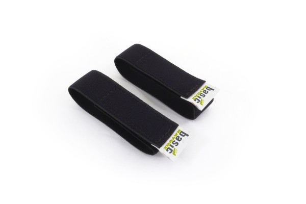 BasicNature STRAPits, black 40 cm 2 pcs