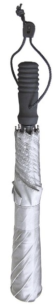 EuroSchirm Umbrella teleScope handsfree UV, silver metallic