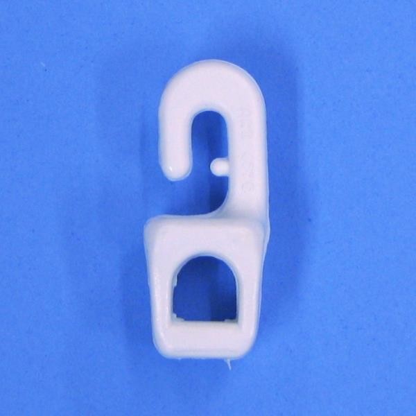 Haken für Seil Ø 6 mm weiß, 4 Stück