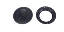 Tagesluke für Kajak, robuste Ausführung 93 mm/144 mm, schwarz, Inspektionsluke, Inspektionsdeckel