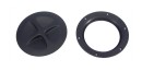Tagesluke für Kajak, robuste Ausführung 117 mm/173 mm, schwarz, Inspektionsluke, Inspektionsdeckel