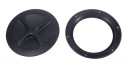 Tagesluke für Kajak, robuste Ausführung 141 mm/195 mm, schwarz, Inspektionsluke, Inspektionsdeckel
