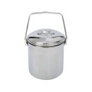 BasicNature Stainless Steel Pot Billy Can, 1,4 L