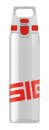 SIGG Drinking Bottle Total Clear One, 0,75 L red