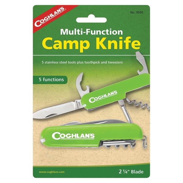 Coghlans Pocket Knive Camp, 5 functions