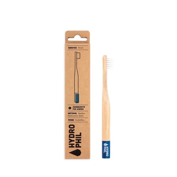 Hydrophil Toothbrush Bamboo, 12 pcs., kids blue