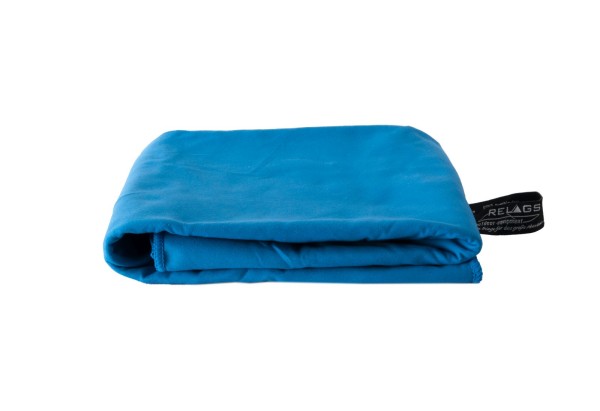 BasicNature Handtuch Velour, 60 x 120 cm, blau