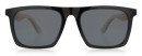 Sonnenbrille, Sunglasses Tobo, Glossy black PC + Zebra Wood