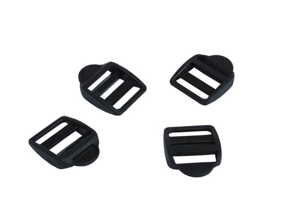 TENSIONLOCK - Schnalle / Gurtschnalle verstellbar, für 25 mm Gurtband, schwarz, 10 Stück
