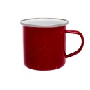 Origin Outdoors Enamel cup, 360 ml red