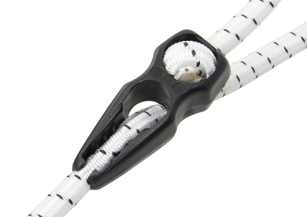 Speedclip, Seilklemme, Gummileinenspanner für 7 - 8 mm Gummileine, schwarz, 1 Stück