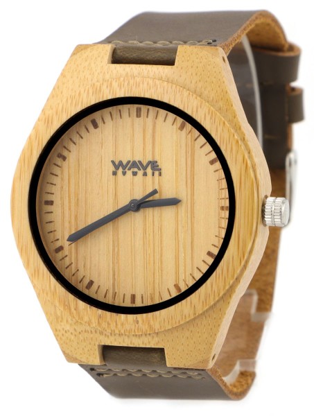 WAVE HAWAII Holz - Armbanduhr / Watch Men, carbonized bamboo