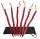 BasicNature Tent Peg Y-Stake Spiral, 25 cm  red 6 pcs