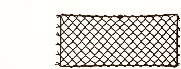 Netz, Gepäcknetz, leicht elastisch, 17 x 40 cm, mit Patentverschluss und Gummi 92 cm