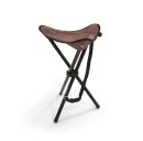 BasicNature Tripod Stool Travelchair, steel brown