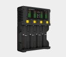 Armytek Uni C4 Ladegerät / 4 Kanäle / LED Anzeige / Input AC 85-264V or DC 12V / Output up to 2A per channel / für IMR/Li-Ion, Ni-MH, Ni-Cd, LiFePO4, Ni-Zn / Type A / Car adapter