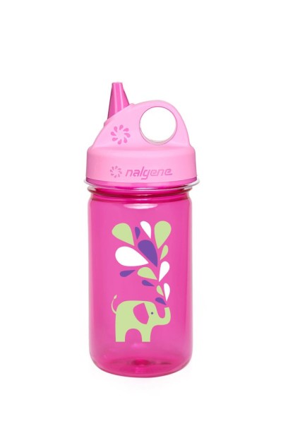 Nalgene Kinderflasche Grip-n-Gulp Sustain, 0, 35 L, pink Elefant