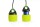 Origin Outdoors LED Lamp Connectable, yellow-green 200 Lumens warm white
