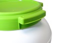 BasicNature Wide mouth barrel ECO round, white 26 L
