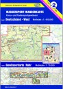 Wassersport-Wanderkarte Nr.2, Deutschland-West mit Karte...