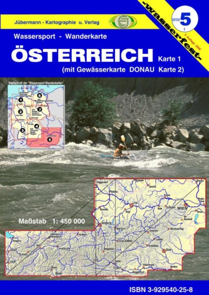 Wassersport-Wanderkarte Nr.5, Wildwasserkarte Österreich