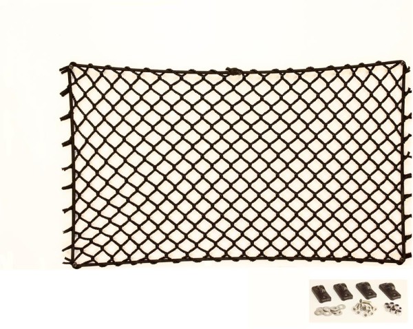 Decksnetz, elastisch, Höhe 30 cm, Länge 60 cm, mit Hakenset/Schrauben