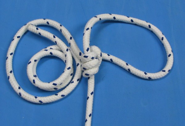 Liros - Standard, Allround Schot aus Polyester - Streichgarn, 10 mm, weiß-blau