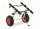 ECKLA - SOFT-TOP 260 boat trolley / kayak trolley with support straps and support, air wheel 260 mm, silver anodized, aluminum axle