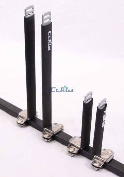 ECKLA - VERTICAL SUPPORT 20 cm for bar 20 x 30 mm, steel powder coated