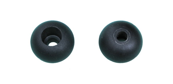 Griffkugel für verschiedene Safety Systeme, für max. 6 mm Seil, 25 x 6 mm, SCHWARZ, 2 Stück