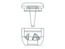 Deckfitting, Endstück / Endkappe für Seil / Gummiseil Ø 5 - 6 mm, 4 Stück
