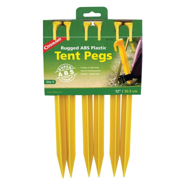 Coghlans ABS Tent Pegs, 30 cm 6 pcs blisterpack