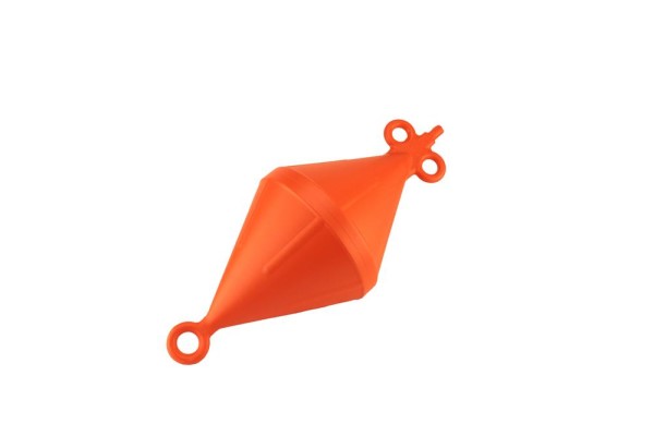 Mooring Buoy Bi-Conical, Plastic, Ext.Ø220mm, Orange