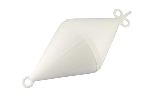 Mooring Buoy Bi-Conical, Plastic, Ext.Ø320mm, White