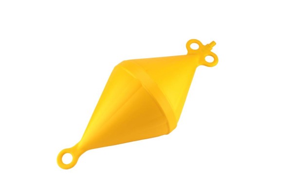 Mooring Buoy Bi-Conical, Plastic, Ext.Ø280mm, Yellow