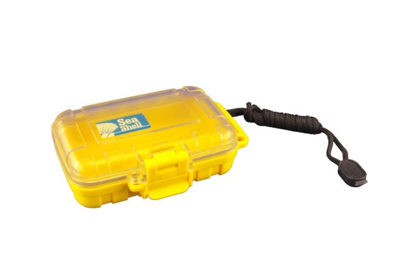 Wasserdichte Box, Sea Shell 132x100x40mm, unzerbrechlich, gelb