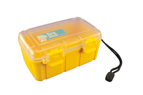 Wasserdichte Box, Sea Shell 182x120x75mm, unzerbrechlich, gelb