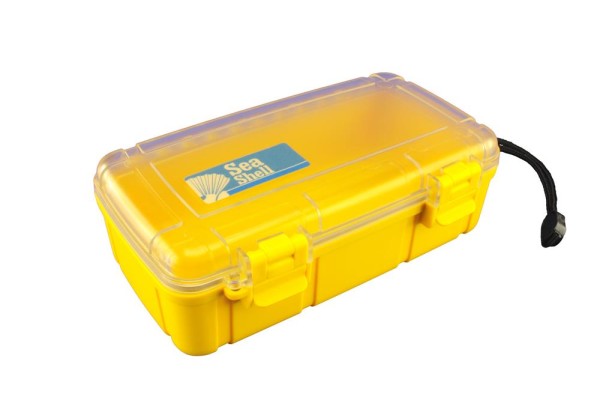 Wasserdichte Box, Sea Shell 224 x 130 x 70 mm, unzerbrechlich, gelb