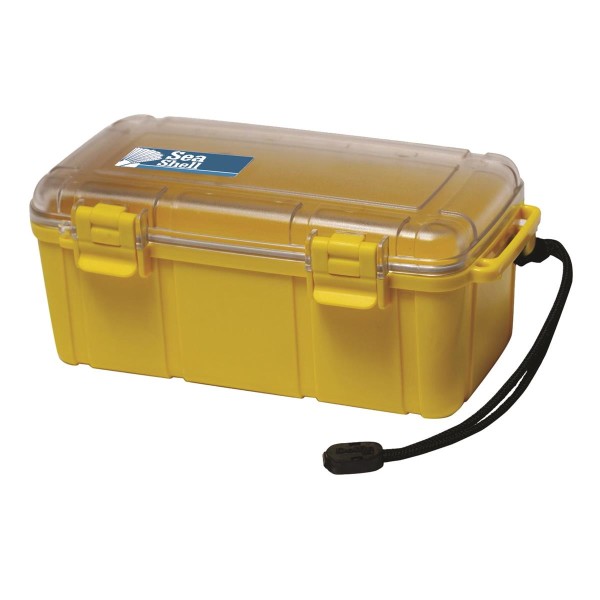 Unbreakable case, Sea Shell 224x130x88mm, waterproof, yellow