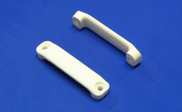 Fußgurtbrücken, Gurtbrücken NYLON, weiß, für 50 mm Gurtband, mit Schrauben M4x20, 1 Paar