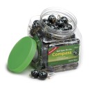 CL Pin-on compass, Bowl with 100 pieces