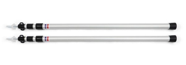 BasicNature 3-Section alu Pole, extendable, Small, 80-180 cm 2 pcs